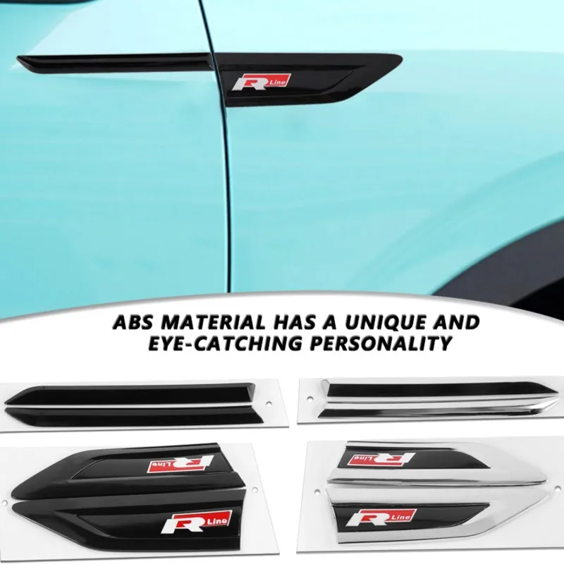 2 шт. ABS автомобильное крыло боковое RLINE эмблема GTI R 4 MOTION значок наклейка