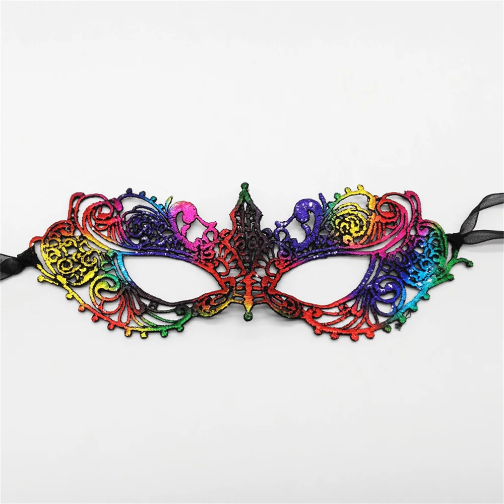 Женская Сексуальная Ажурная маскарадная бронзовая маска для лица принцесса