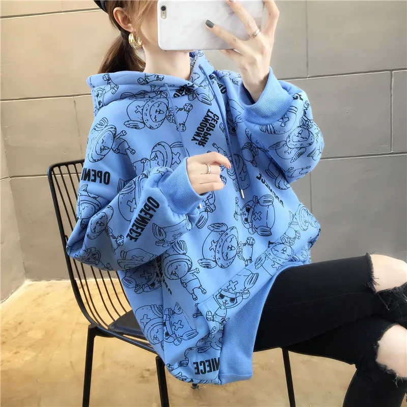 

Женская Толстовка Оверсайз с капюшоном и принтом авокадо и Тони