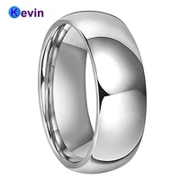6mm 8mm tungsten carbide ring for men women fashion engagement wedding band trendy jewelry domed polished shiny comfort fit