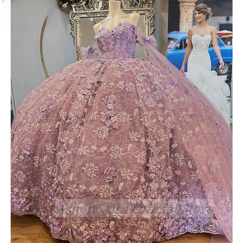 AA-P87 Роскошные сиреневые платья принцессы Quinceanera по индивидуальному заказу