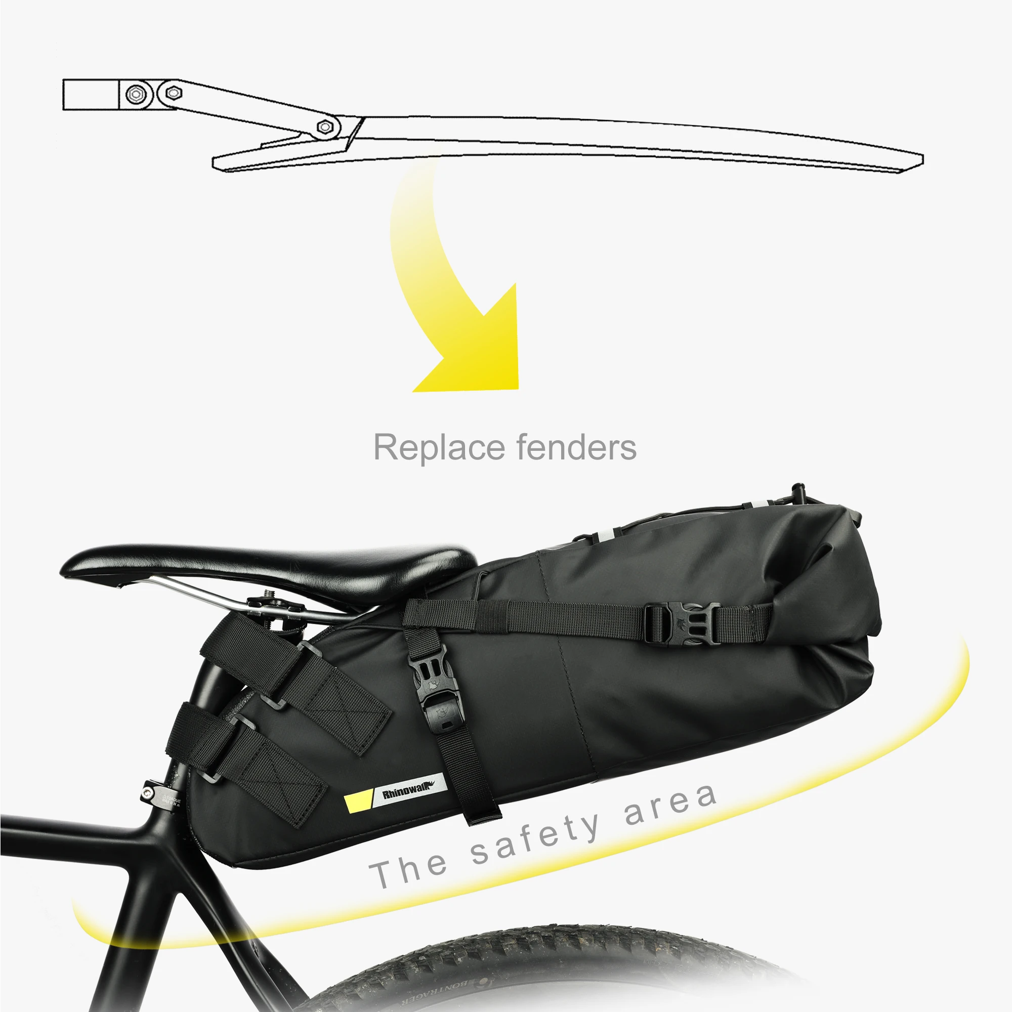 Сумка сиденья и стабилизатор для велосипеда 13 л