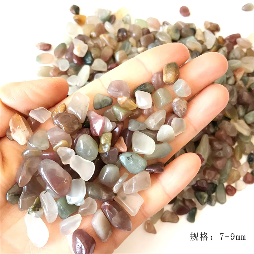 500 г натуральный камень гравий красочный агат искусственный минерал драгоценный