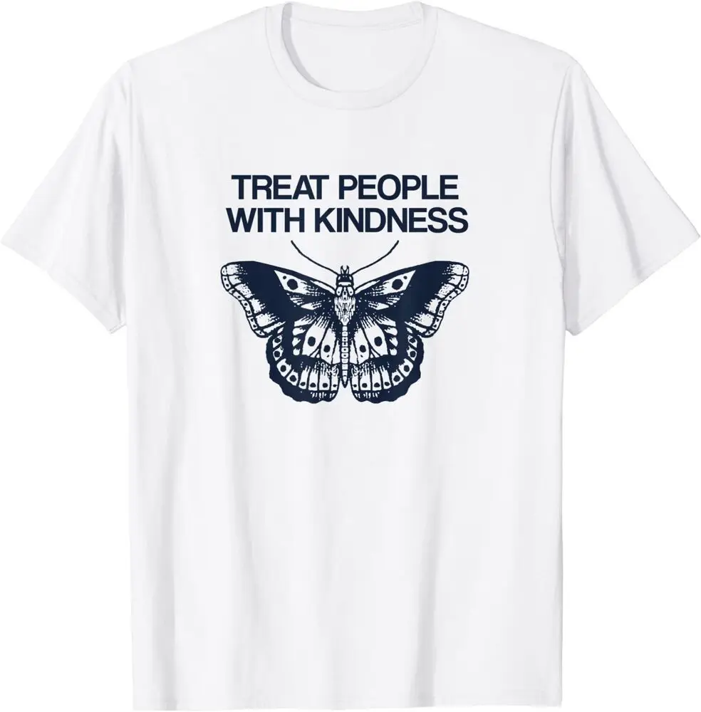 

Treat People With Kindness Blue Butterfly T-Shirt