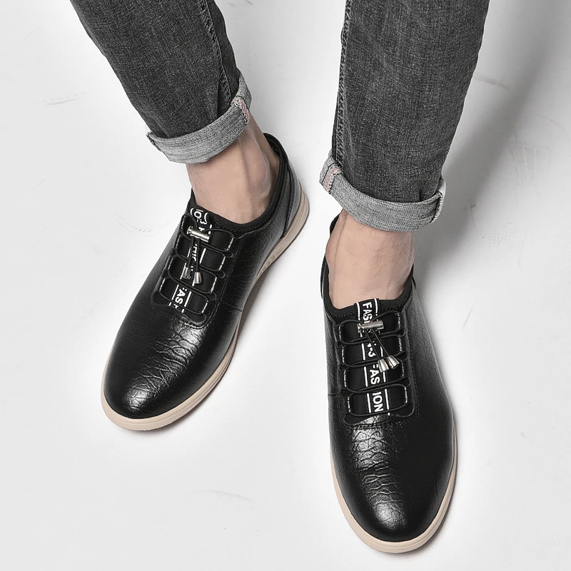 Men Genuine Leather Casual Shoes 