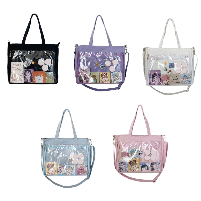 

Harajuku Ita Bag Japanese JK Shoulder Bags for Women Girl Large Capacity Canvas Tote Uniform Crossbody Shopping Bag