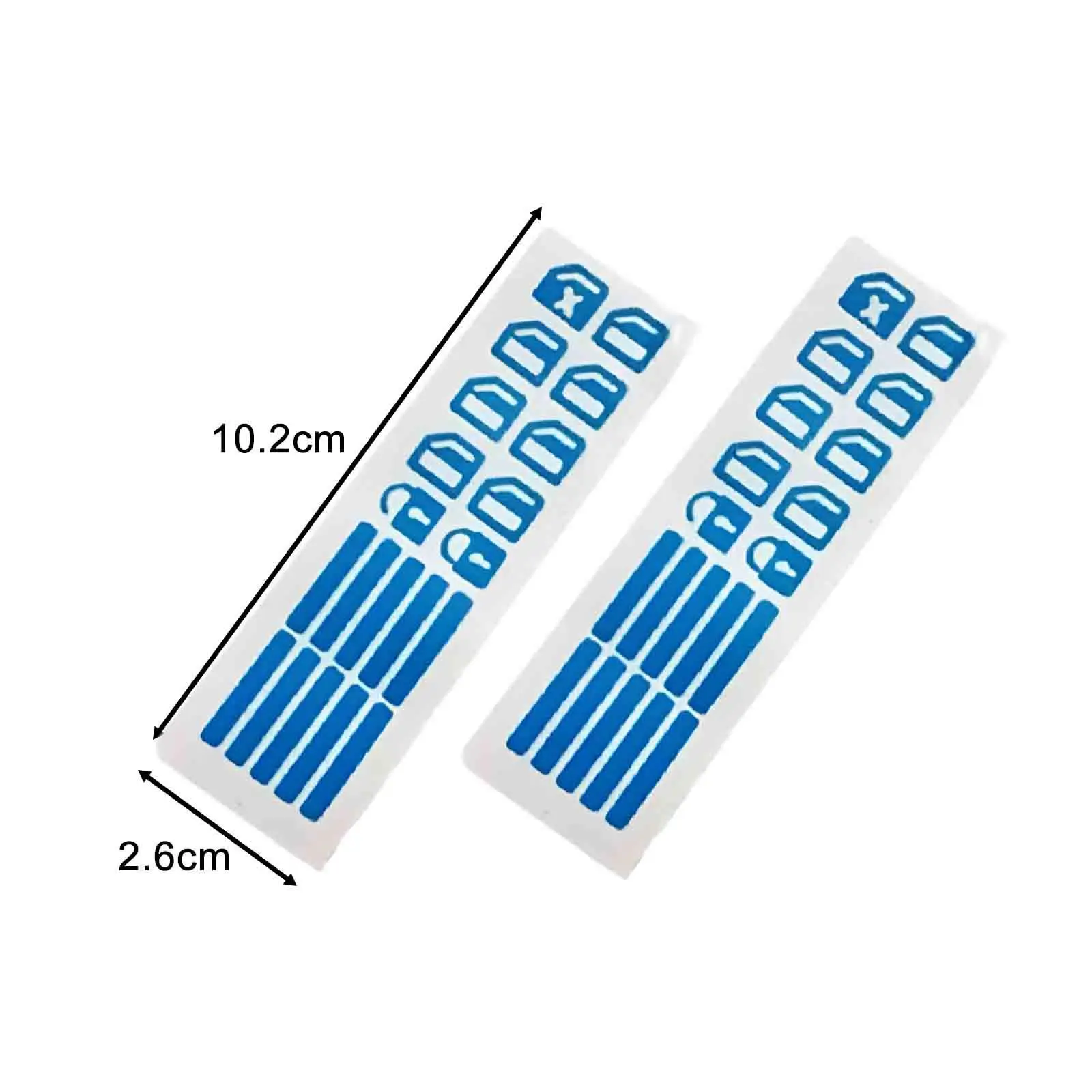 2 шт. светящиеся автомобильные наклейки на стекла и двери