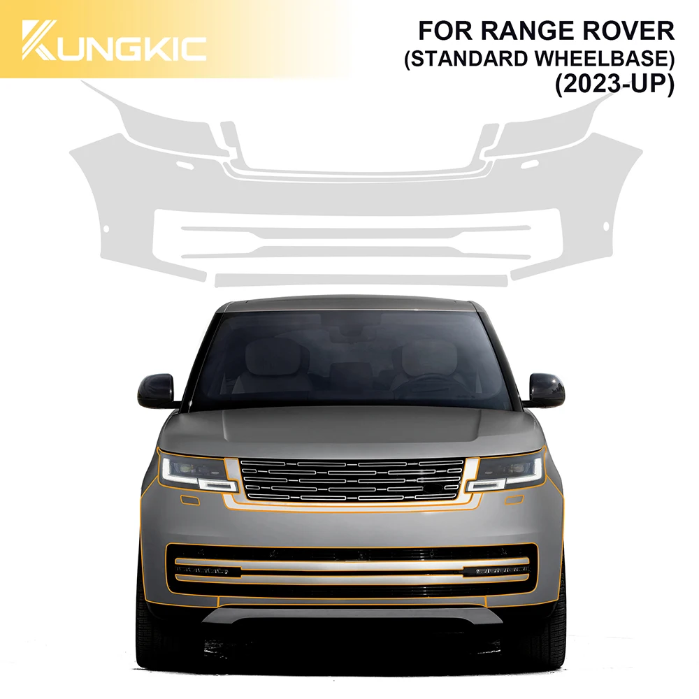 

Прозрачная защитная пленка из ТПУ для Range Rover, стандартная колесная база, 2023 вверх, автомобильная Внешняя защита краски PPF, прозрачные наклейки