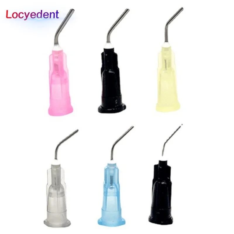 500 шт. одноразовые ирригационные изогнутые иглы для стоматологического орошения