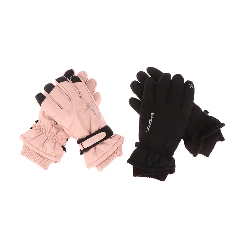 

Thickened plus velvet gloves riding warm touch screen windproof waterproof winter skiing adult Korean gloves
