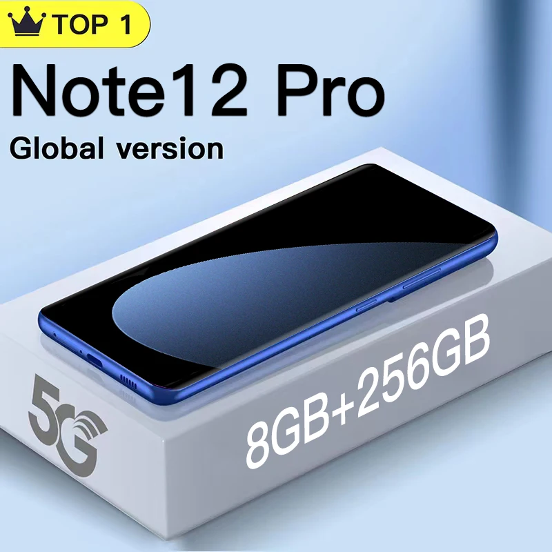 

Смартфон глобальная версия Note12 Pro, 8 + 256 ГБ, 5,8 дюйма, 24 + 48 МП, 5000 мАч