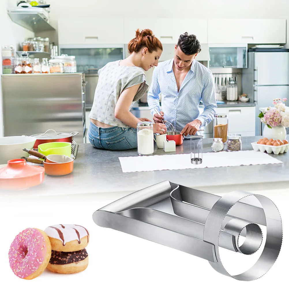 

Stainless Steel Donut Cutters Pineapple Peeler For Baking Donut Mould Maker Cake Mold Biscuit Cutter Kitchen Tool