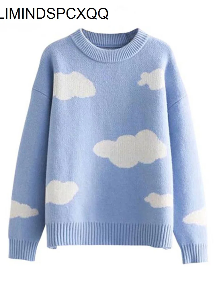 

Свитеры женские в стиле Харадзюку, милые шикарные простые мягкие свободные весенние Трикотажные повседневные модные пуловеры в Корейском ...