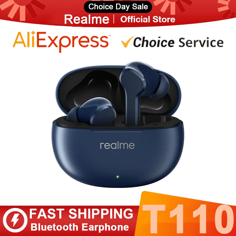 TWS-наушники Realme Buds T110 с шумоподавлением и поддержкой Bluetooth