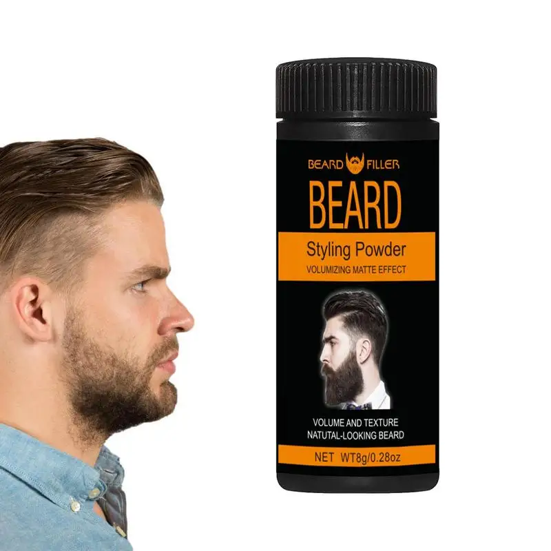 

Safe Beard Texturing Stick 8g Non-Sticky Mustache Styling Volumizing Natural Beard Powder Stick Thick Tool Long Lasting Cover