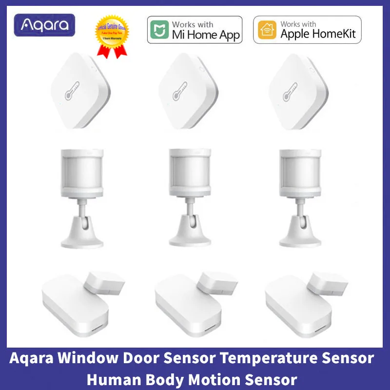 

Aqara Window Door Sensor Temperature Humidity Human Body Motion Sensor Wireless Zigbee Smart home Kits For Xiaomi mijia Mi home