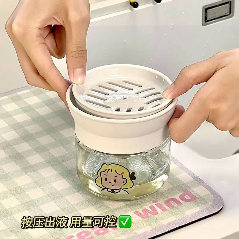 Дозатор для мыла посуды 280 мл портативный дозатор жидкого кухонный пресс моющего