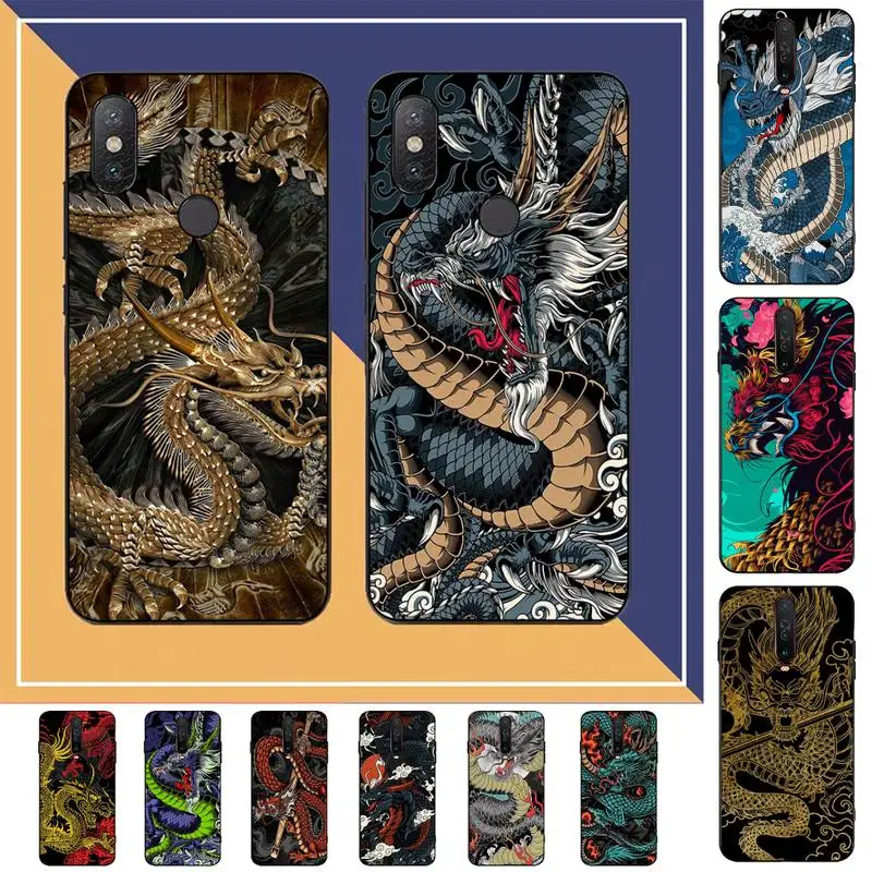 

Dragon Animal Pattern Phone Case for Redmi Note 8 7 9 4 6 pro max T X 5A 3 10 lite pro