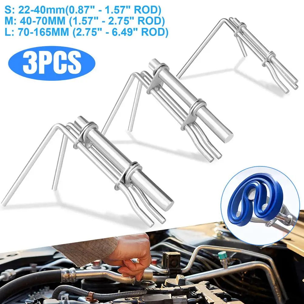 

3pcs Hydraulic Cylinder Piston Rod Seal Kit Stainless Steel U-cup Seal Installation Tool Set With S M L Size