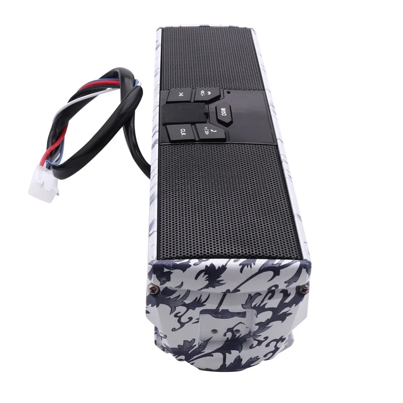 Мотоциклетные стереодинамики MP3-плеер Bluetooth-плеер с USB AUX-IN FM-радио синий и белый