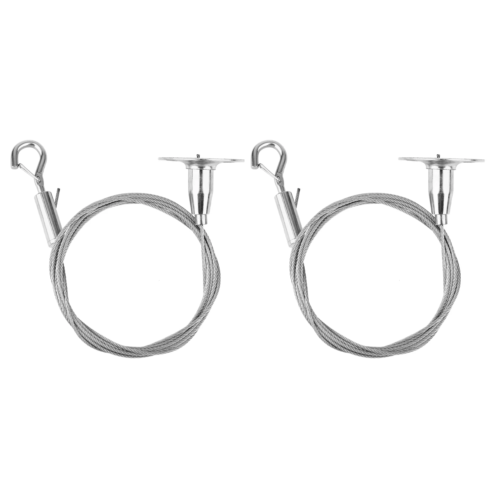 

2 Pcs Adjustable Hanging Wires Mirror Hanging Wire with Hook Wall Mount Wire 2m