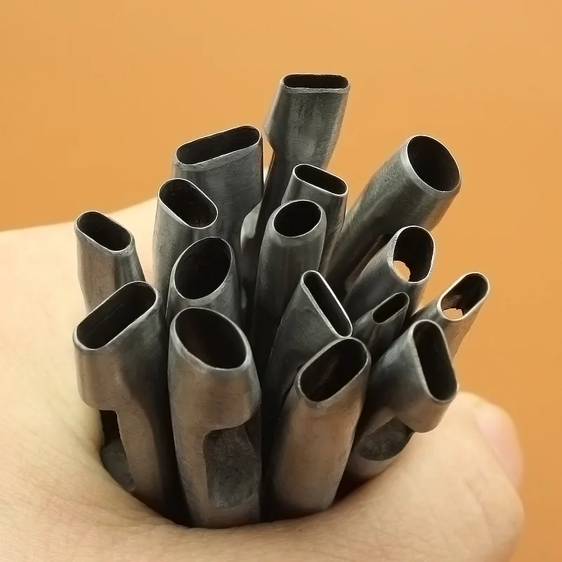 Овальная Перфорация Круглая Угловая Форма Искусственный Дырокол Для Ремня