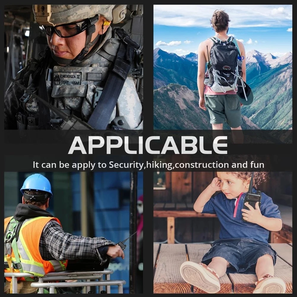 Free Earphones zello Phone 4g sim walkie talkie wifi blue tooth radio 6800mAH Ptt for Hunting Trolley Talki Poc Radio