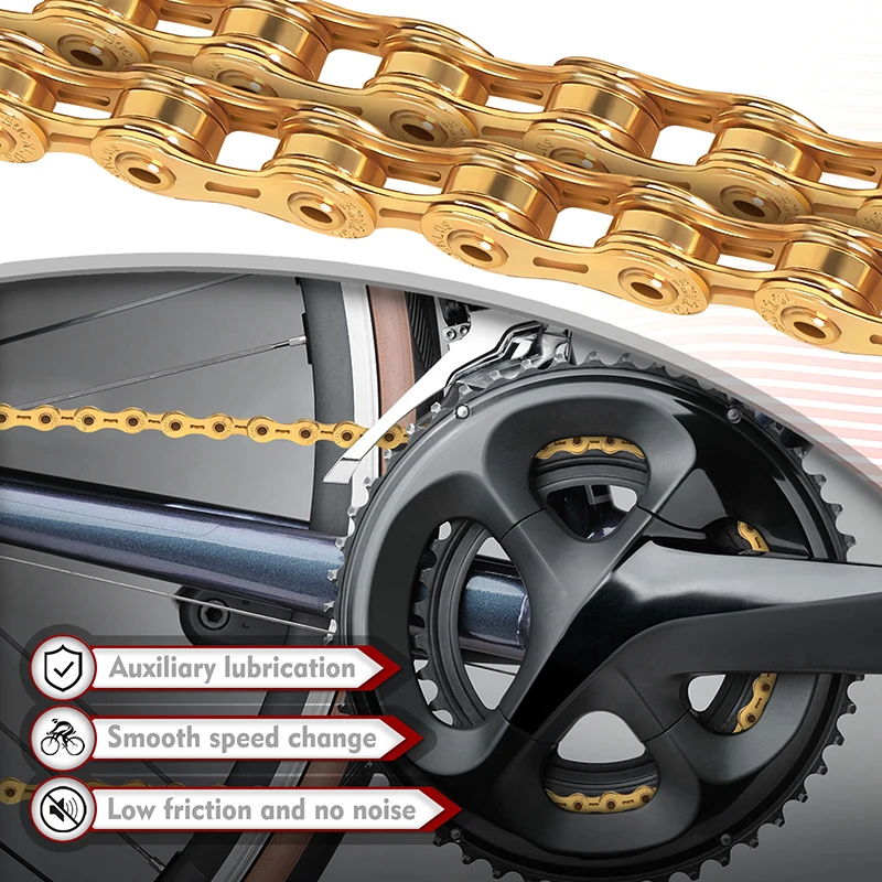 Цепь BUCKLOS для горного велосипеда 12 скоростей Ультралегкая S 126 звеньев