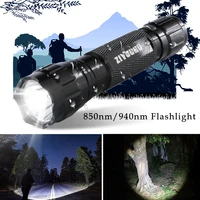 tactical hunting night auxiliary tools infrared illumination flashlight use 18650 battery 100m lighting distance for camping