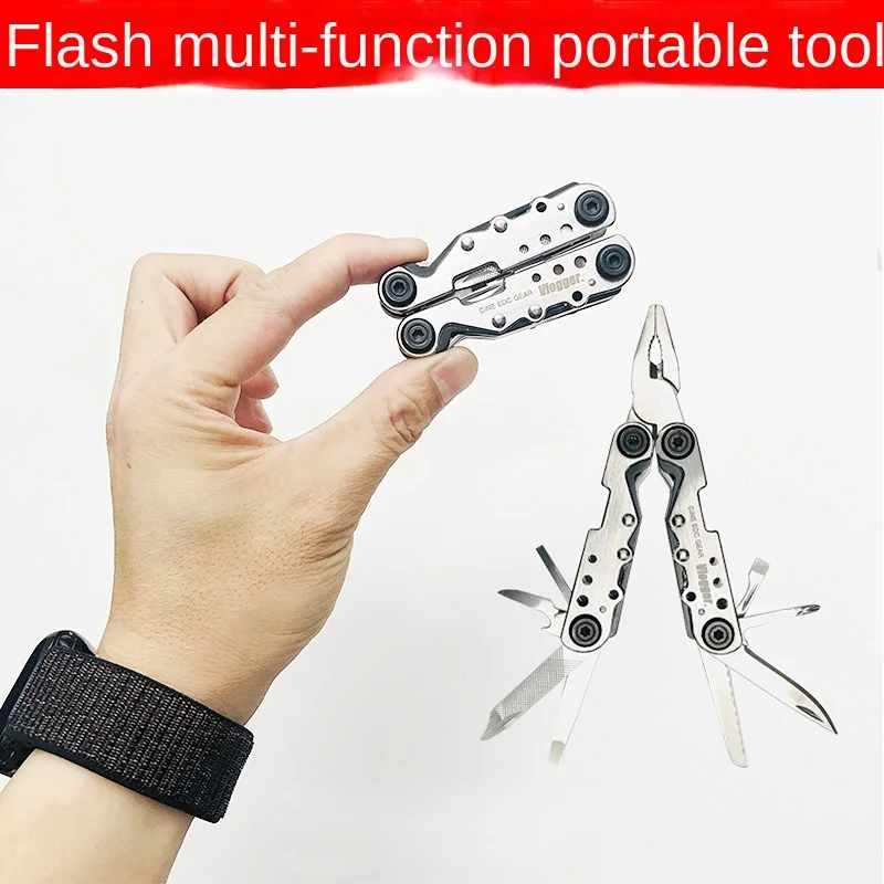 

Многофункциональные складные плоскогубцы Flash EDC фотограф портативный инструмент из нержавеющей стали для кемпинга на открытом воздухе выж...