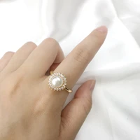 925 sterling silver balance bar natural pearl ring women luxury femme wedding ring bague japanese fine jewelry supplies