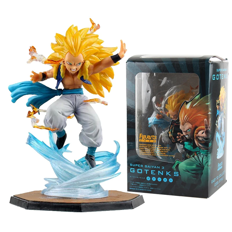 

Japanese Anime Dragon Ball Z Gotenks Figurine 16cm Super Saiyan Gotenks Figure PVC Toys DBZ Model Brinquedo Gift Doll