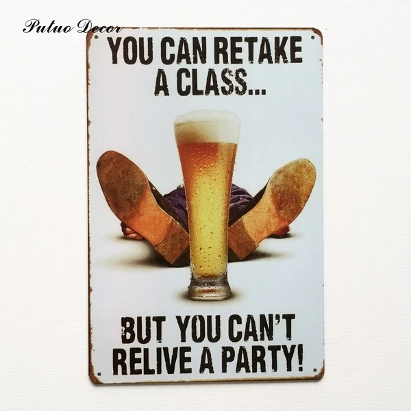 

Retro Bar Sign Vintage Wall Decor Metal Tin Signs Pub Club Cafe and Home Decor