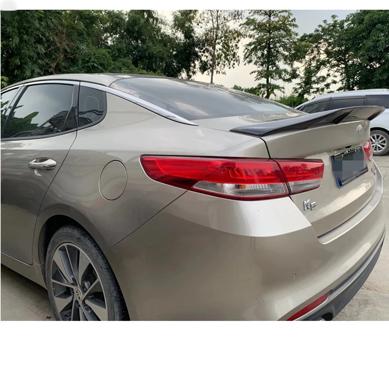 Для KIA K5 спойлер optima 2014 2015 2016 2017 2018 2019 углеродное волокно/FRP заднее крыло R style