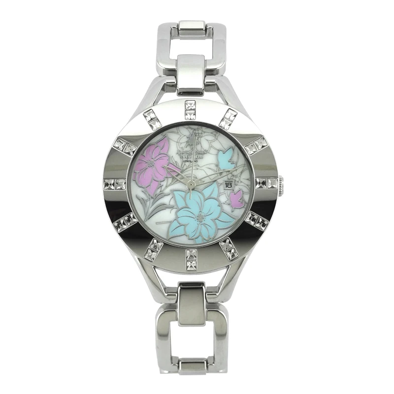 Женские Водонепроницаемые Часы-браслет с браслетом со стальной цепью