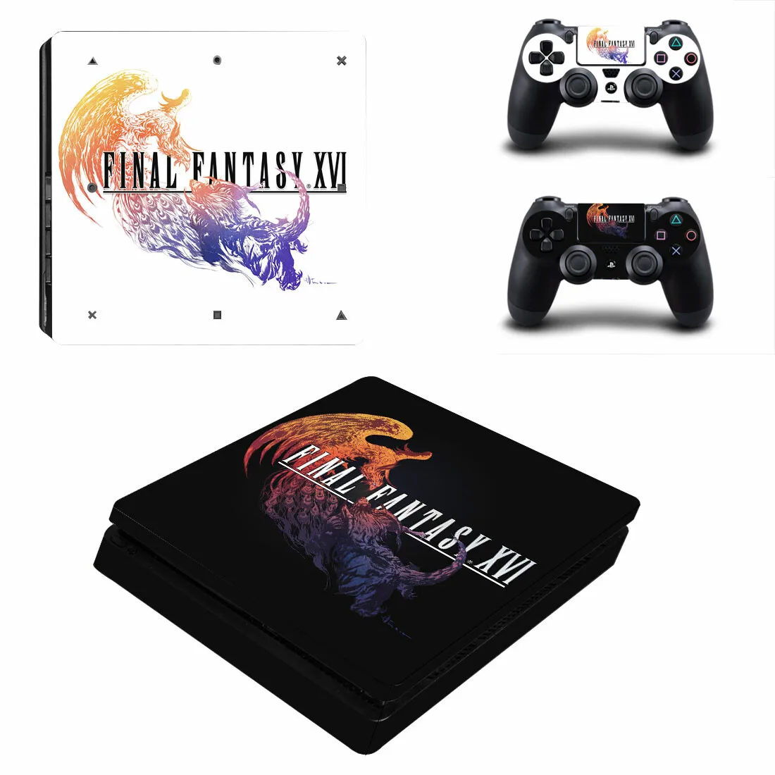 Тонкая наклейка для консоли и контроллера PS4