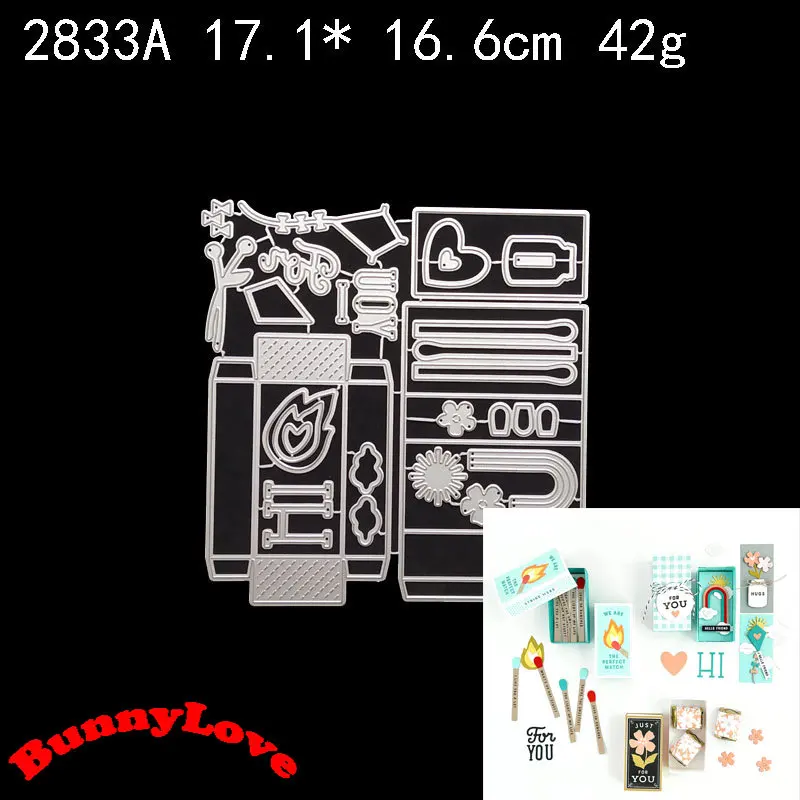 

Металлические Вырубные штампы BunnyLove в форме сердца, идеальная коробка для сочетания, сделай сам, скрапбукинг, бумага, фотоальбом, рукоделие, пресс-формы, открытки, трафареты