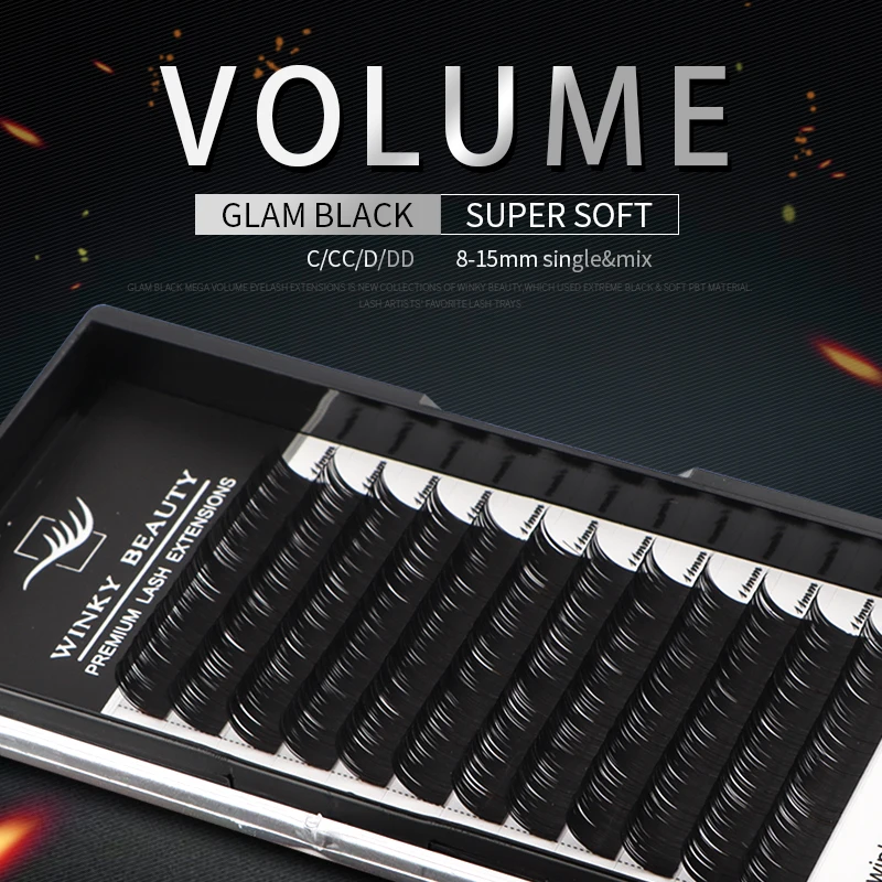 

Winky Beauty Eyelash Extensions Individual False Lashes Natural Cilios High Quality Make up Synthetic Mink Eyelashes