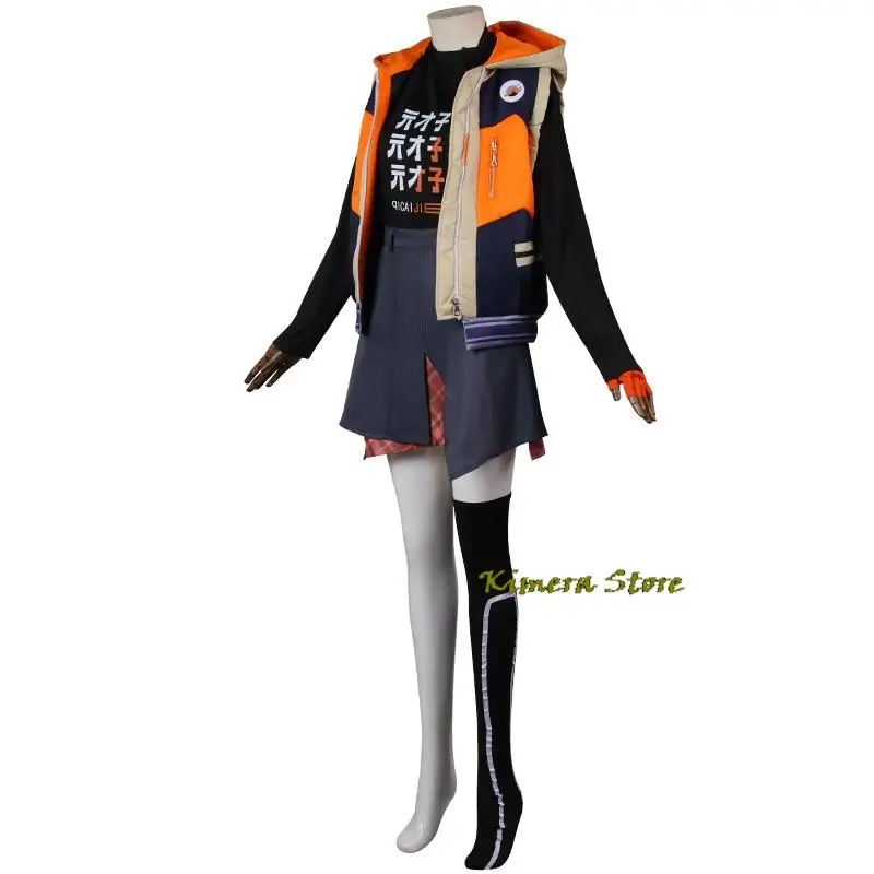 Костюм для косплея Game Zenless Zone Zero Belle Wise парики модный костюм топ шорты одежда