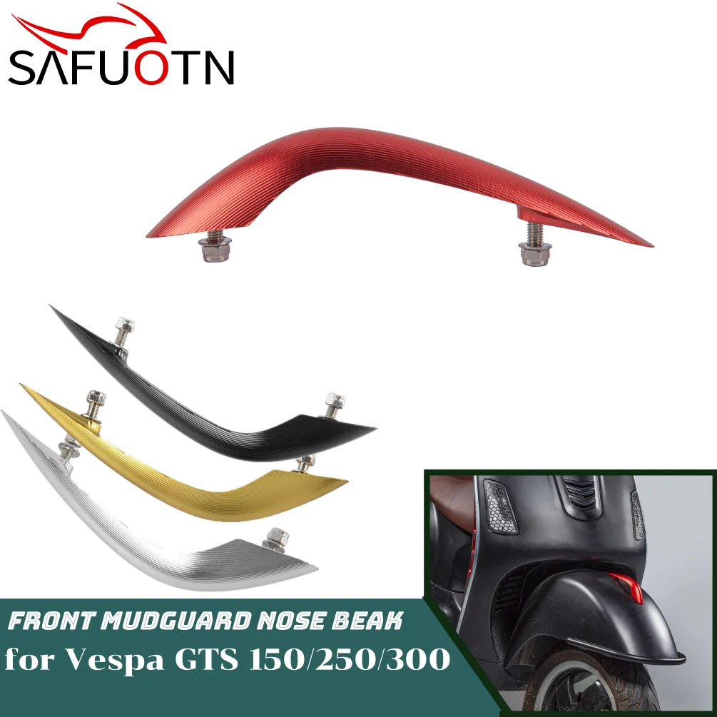 

GTS150 GTS250 GTS300 Scooter Front Fender Trim Nose Beak Decorative Cover for Vespa GTS 150 250 300 GTV Motorcycle Accessories