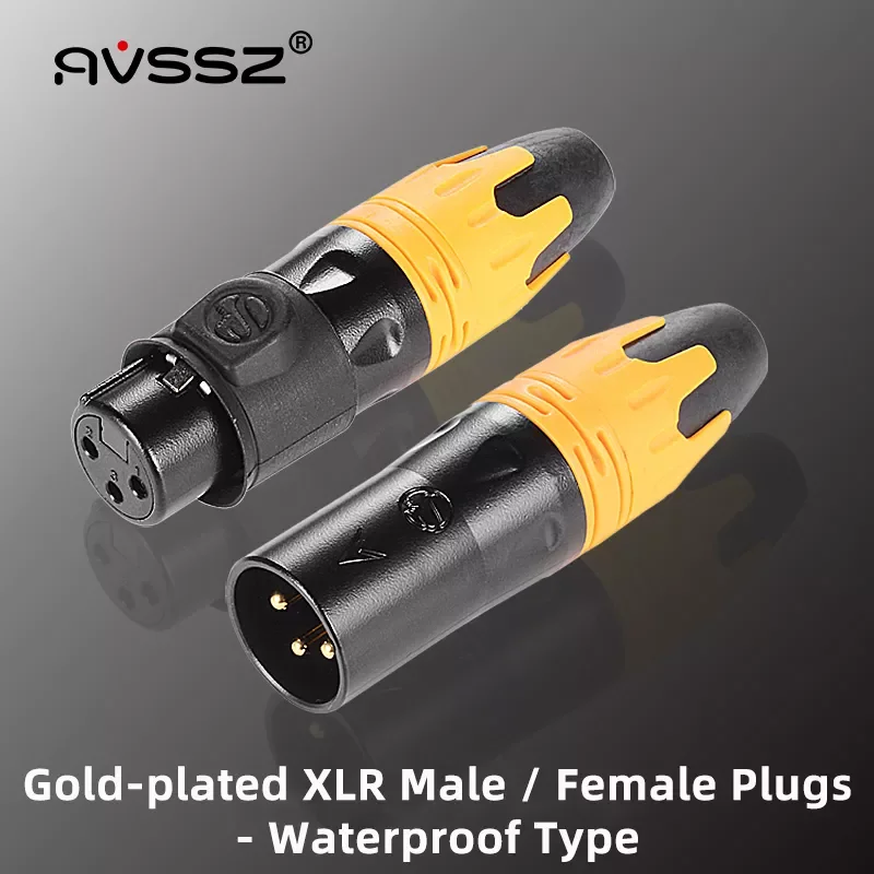 

NEW2023 3 5 Poles XLR Male Female Plug Connectors Water Dust Proof Gold Plated Stage Audio Lighting DMX512 Mixer 3 5 Pin Connect