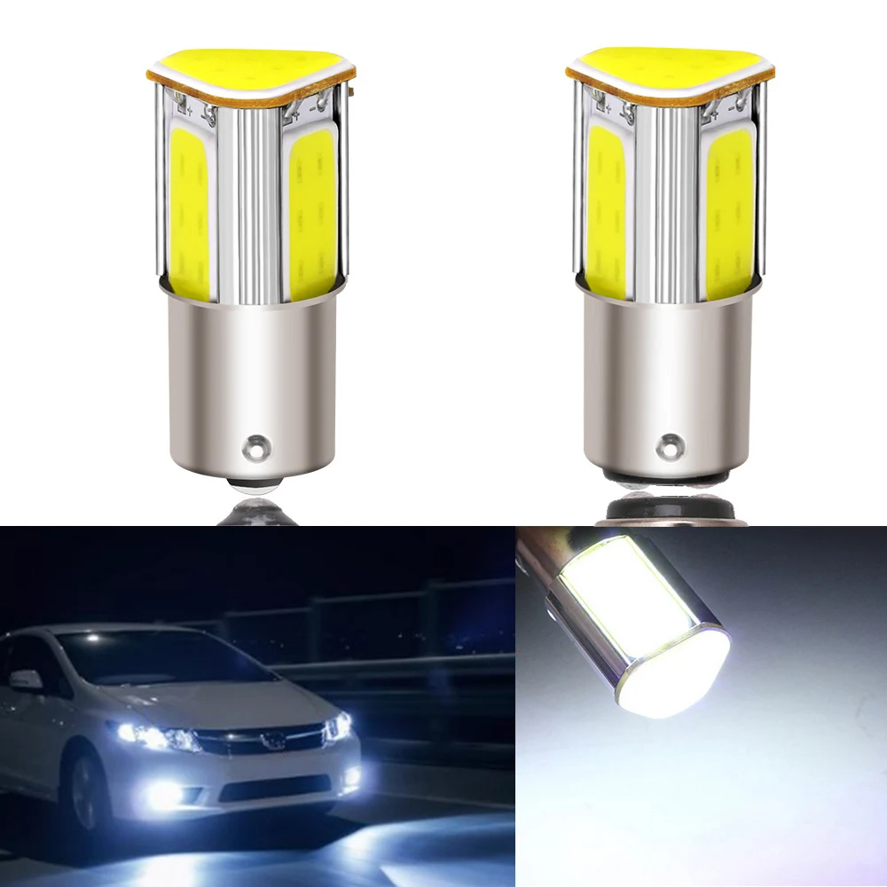 

2 шт., Автомобильные светодиодные указатели поворота, 4COB BA15S 1156 P21W