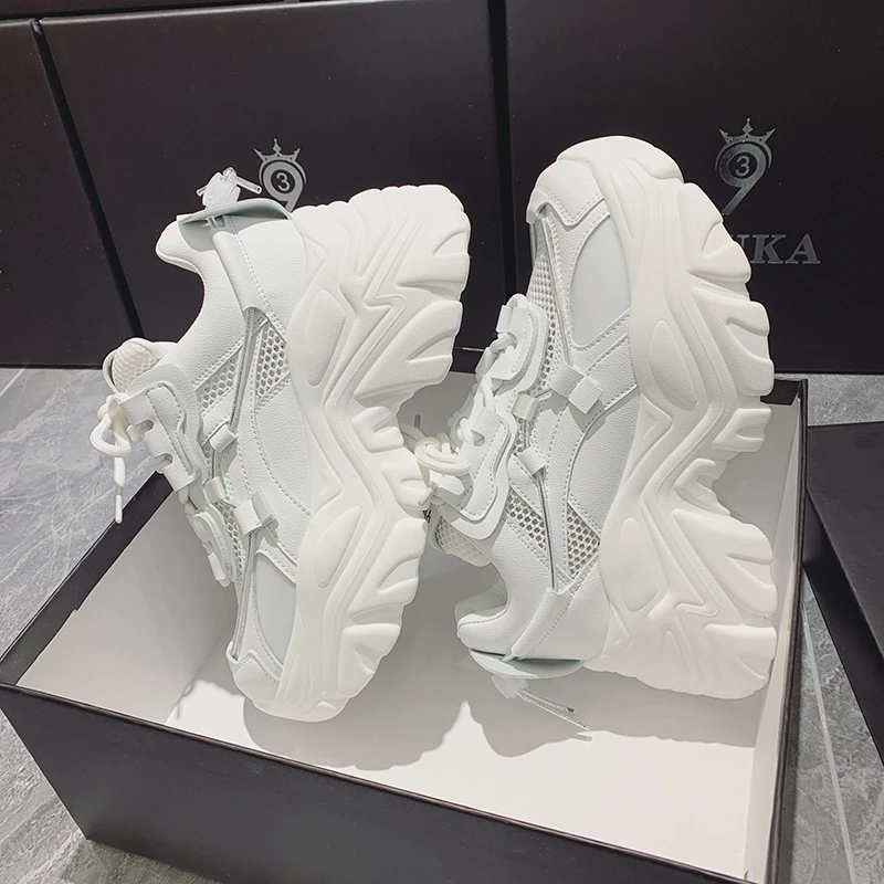 

maogu White Woman Vulcanize Shoes Femme Tenis Plataforma Luxury Tennis Feminino for Women 2023 Platform Sneakers Zapatos Mujer