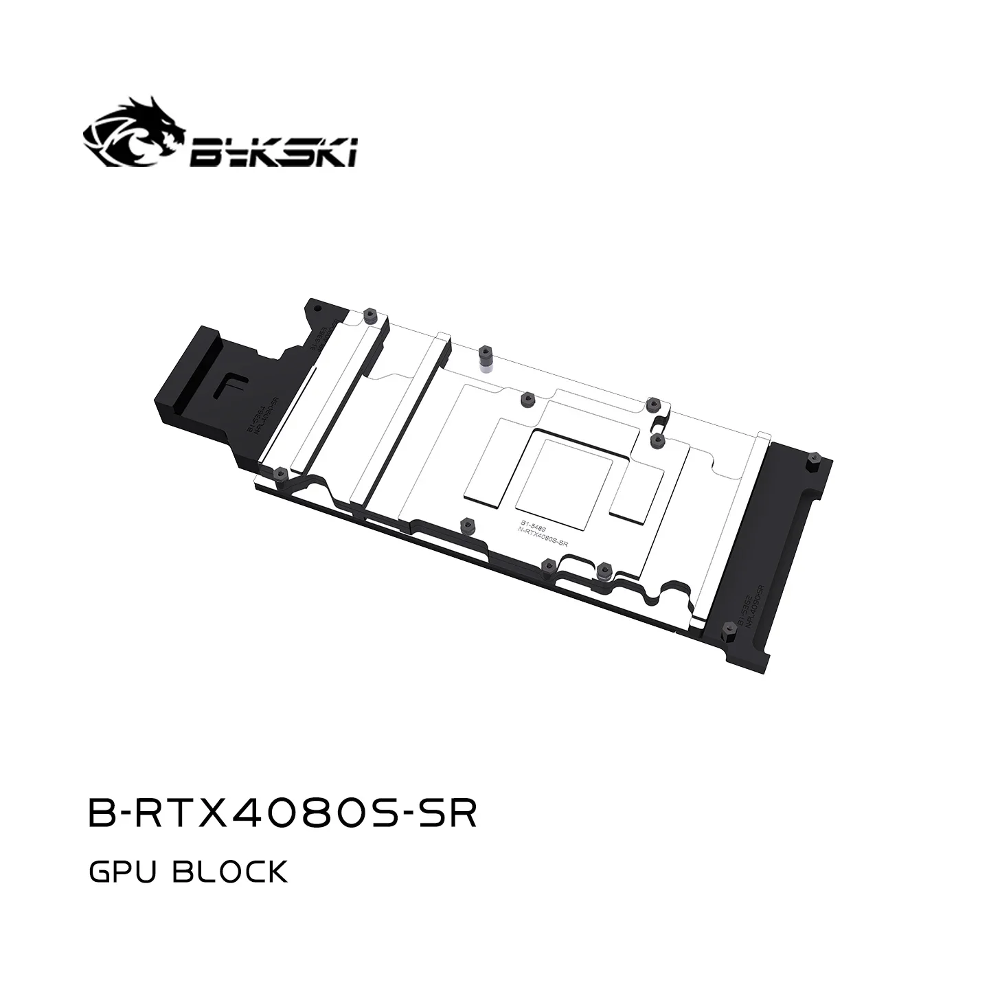 Фото Водоблок Bykski для видеокарты NVIDIA RTX4080 SUPER 32G, 0.3мм Jet Micro-waterway/ Dense Waterways N-RTX4080S-SR №5