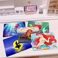 disney the little mermaid rubber small thickened mouse pad gaming keyboard table mat office supplies room decor desktop mat