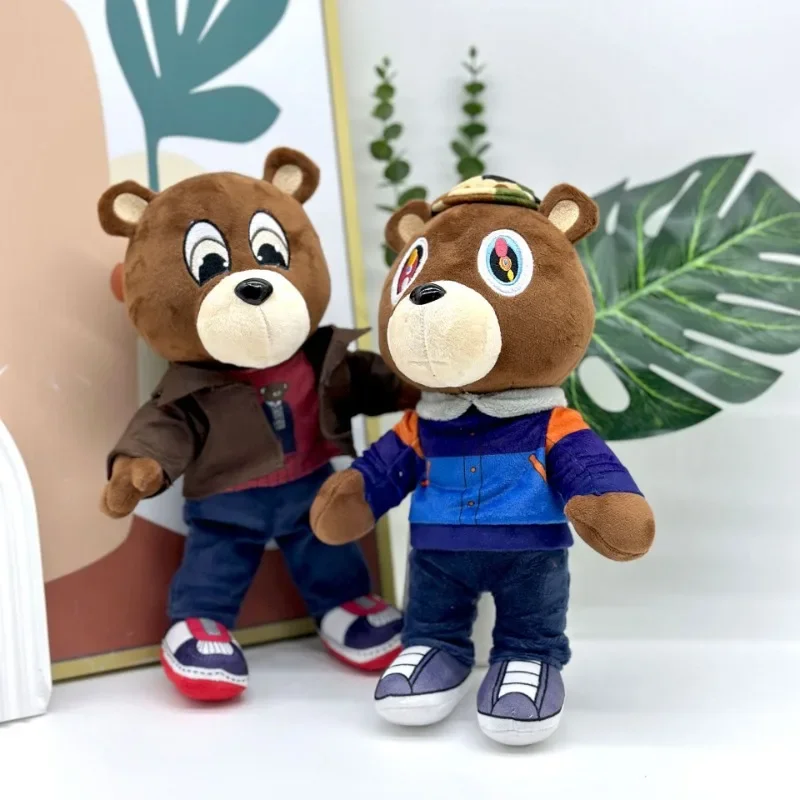 

Newest Kanye Dropout Teddy Bear Plush Toys Cartoon Animal Bear Dolls Graduation Soft Stuffed Room Decor Dolls For Christmas Gift