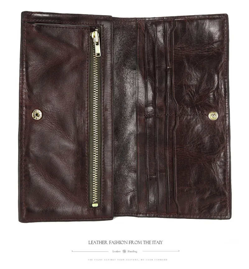 Винтажная модная плиссированная роскошная мужская сумка-клатч из натуральной