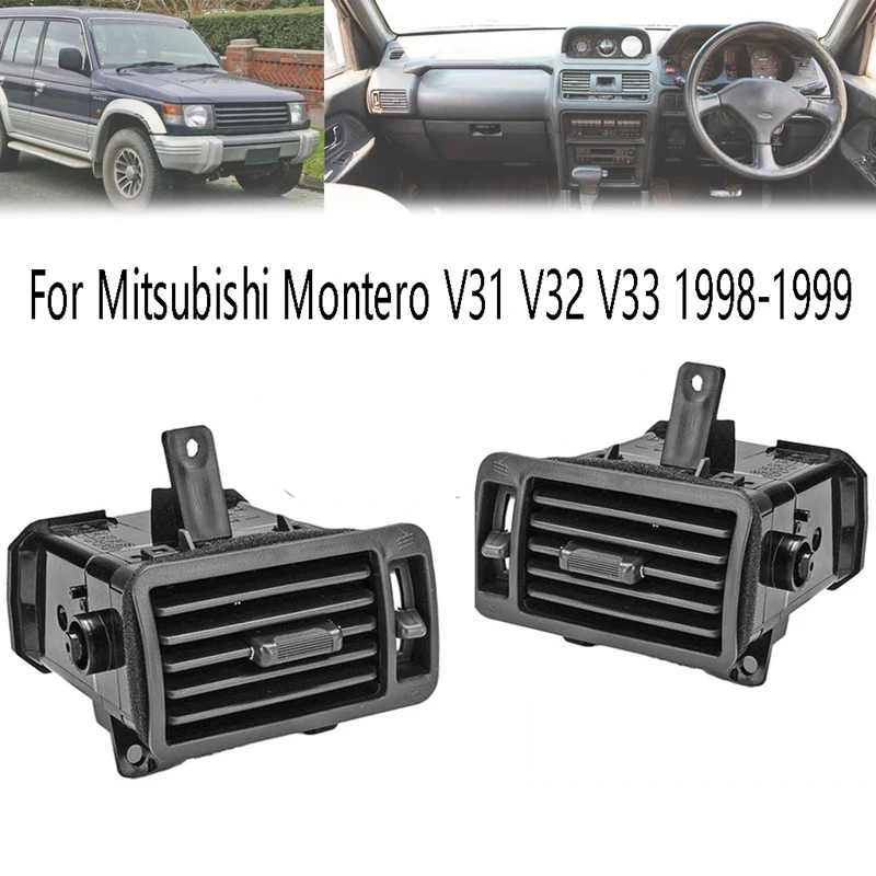 

Left+Right Aircond Air Cond Vent Dashboard A/C Vent Outlet for Mitsubishi Pajero Shogun Montero V31 V32 V33 1998-2016