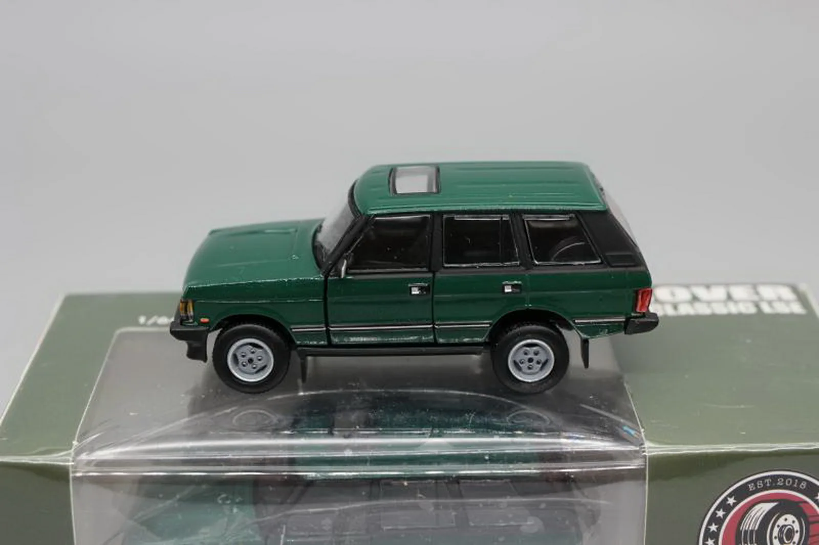 Литой зеленый автомобиль BMC 1/64 Range Rover Classic LSE 1992 Игрушечная модель