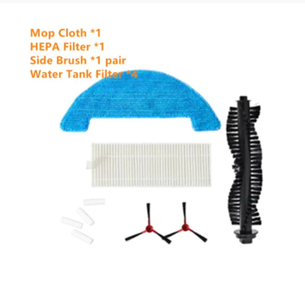 

Roller Main Brushes Side Brush Filter Mop Cloth Water-conducting Filter For 360 SmartAI C50 G50 Vacuum Cleaner Mopping Cloths